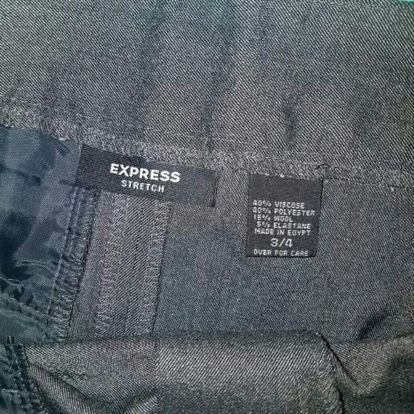 Express Charcoal Gray Mini Skirt - Picture 3 of 3